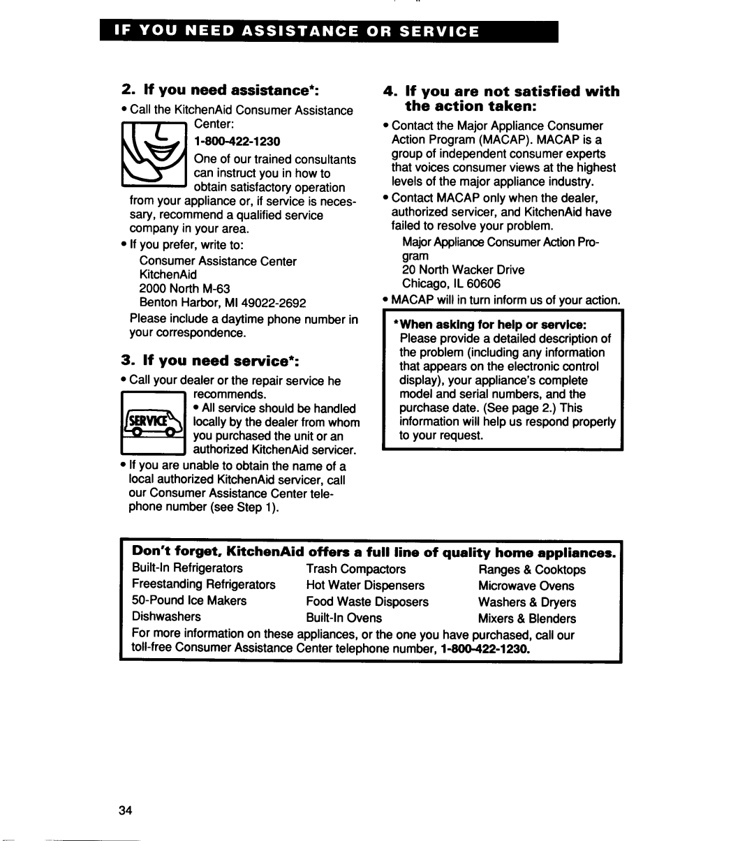 KitchenAid KEMI301B manual 