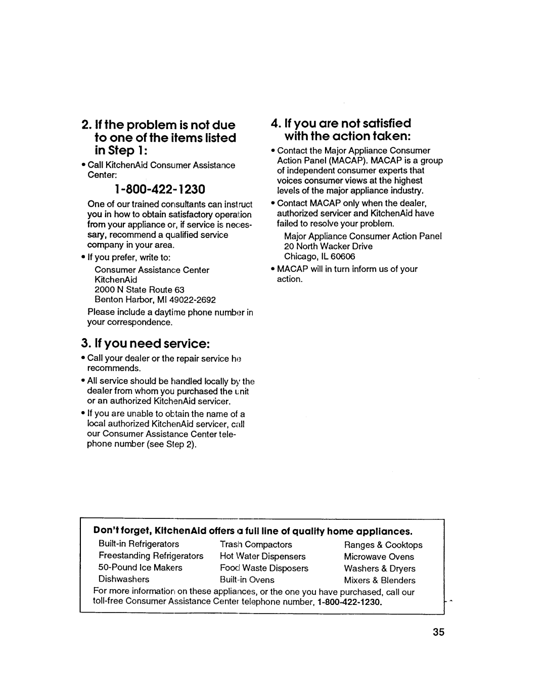 KitchenAid KEMI371B manual 