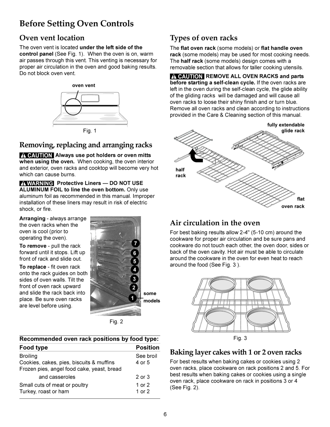 KitchenAid KERS206X, KERS208X manual Before Setting Oven Controls 