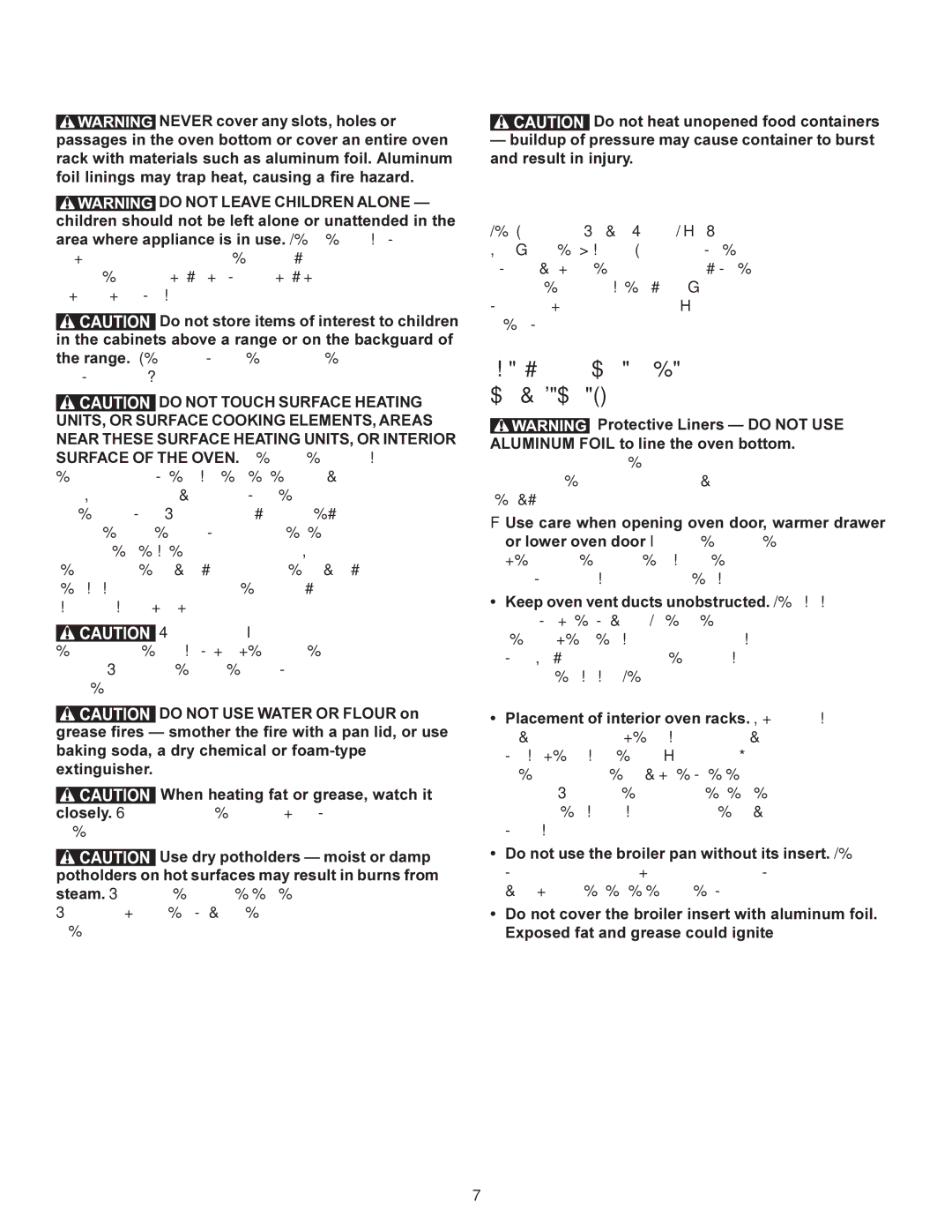 KitchenAid KERS308X manual Important Safety Notice, Important Instructions for Using Your Oven 