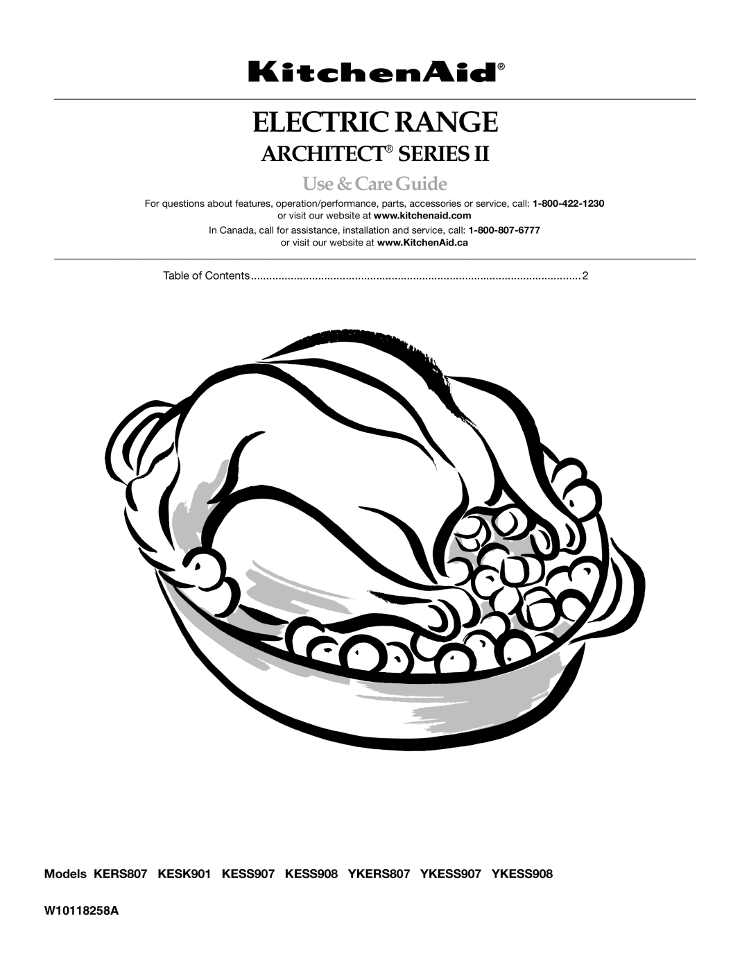 KitchenAid KESS907SSS, KERS807, KESS907SWW manual Electric Range 