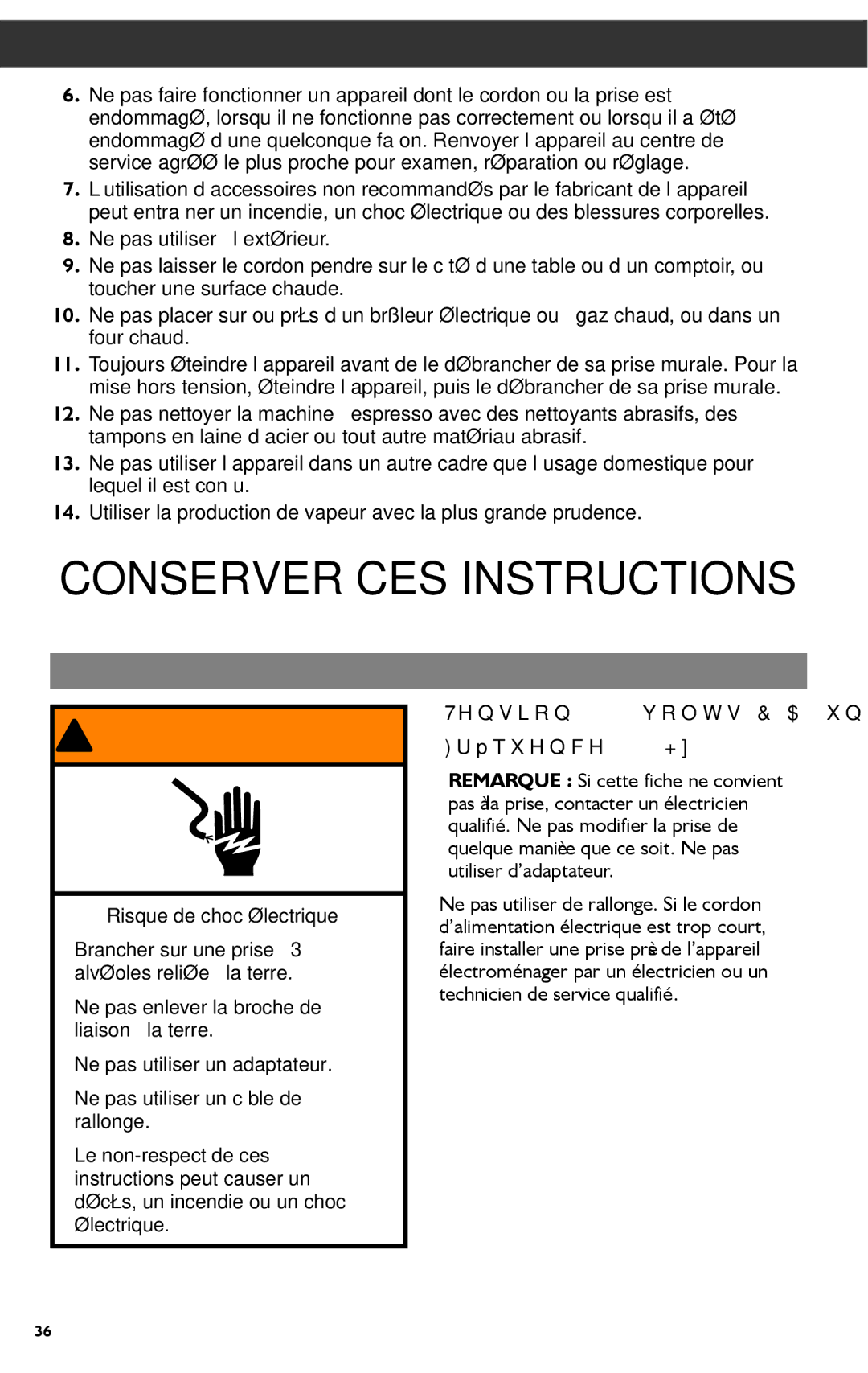 KitchenAid KES2102 manual Conserver CES Instructions, Spécifications électriques 