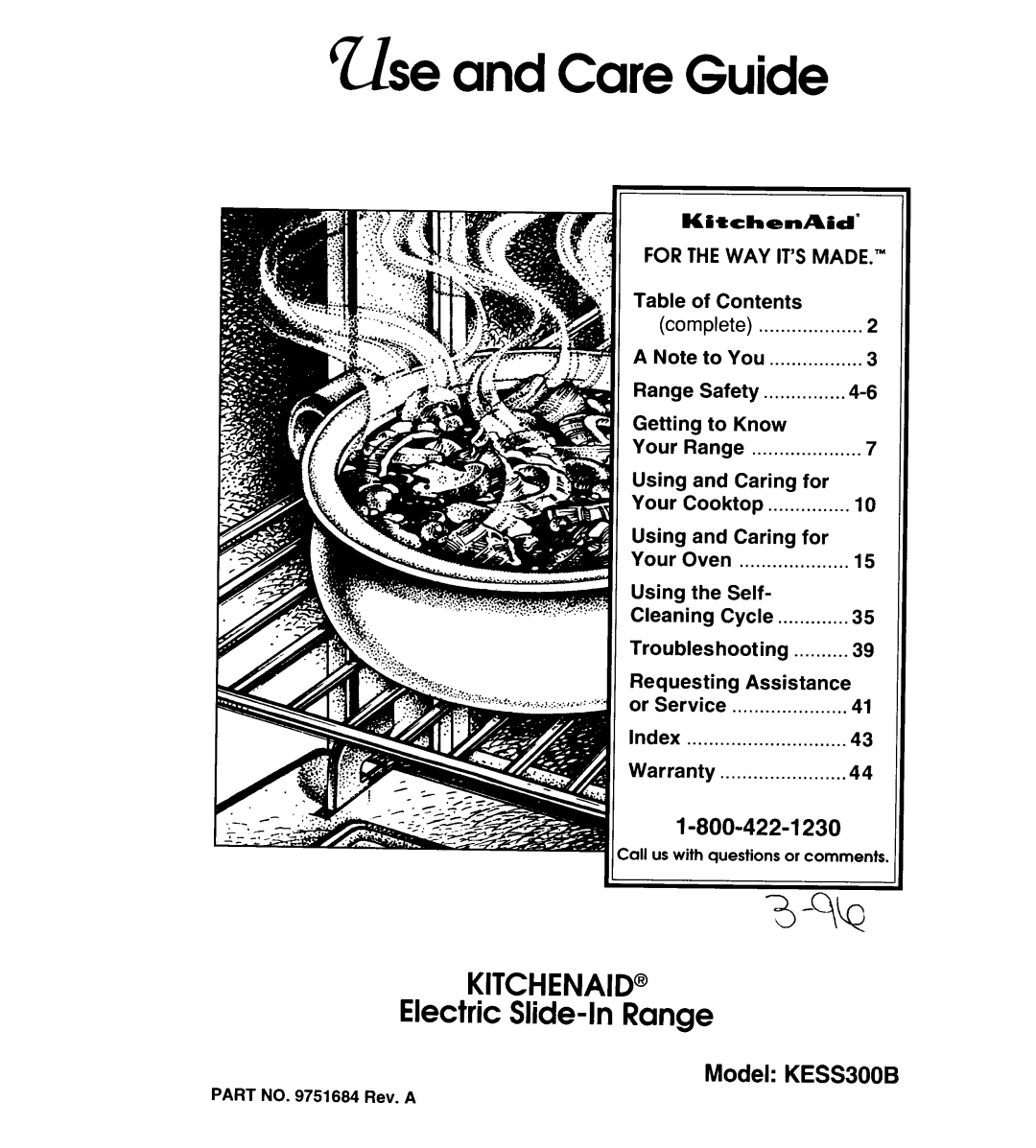 KitchenAid KESS300B manual 