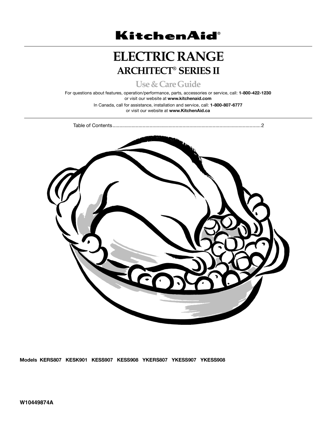 KitchenAid KESS908SPS manual Electric Range 