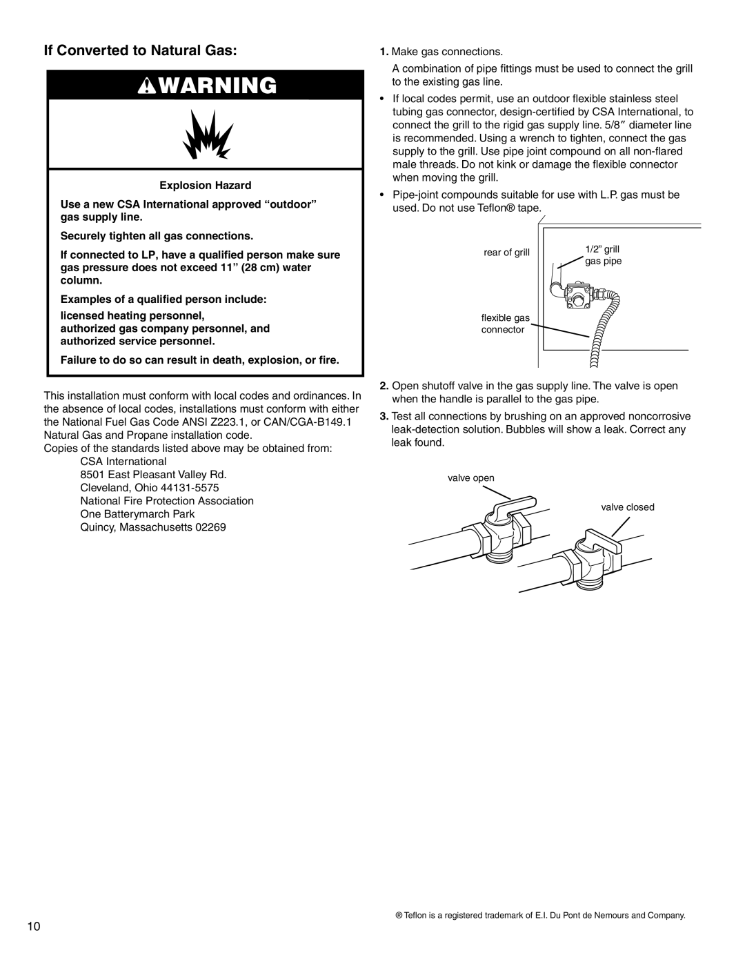 KitchenAid KFGR361SSS, KFGR383SSS, KFGR271SSS installation instructions If Converted to Natural Gas 