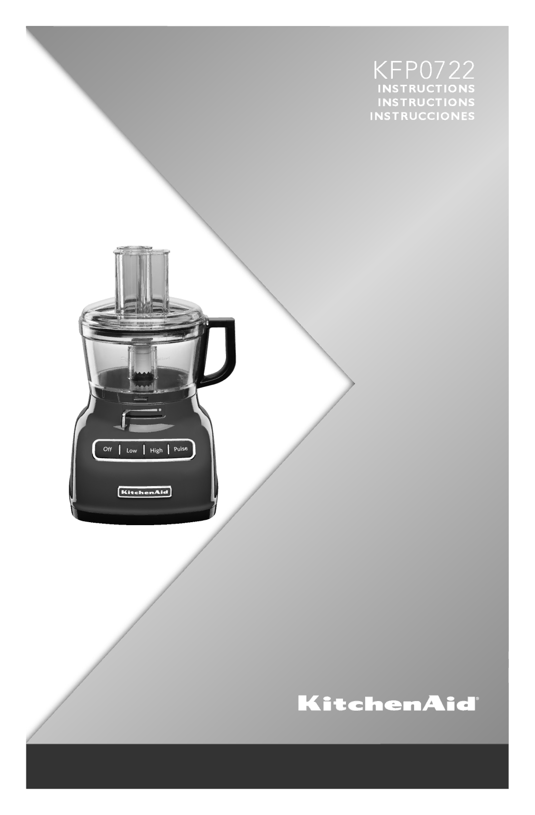 KitchenAid KFP0722 manual 