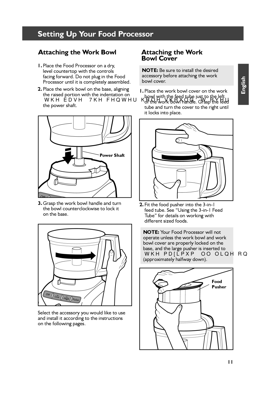 KitchenAid KFP1344, KFP1333 manual Setting Up Your Food Processor, Attaching the Work Bowl Cover 