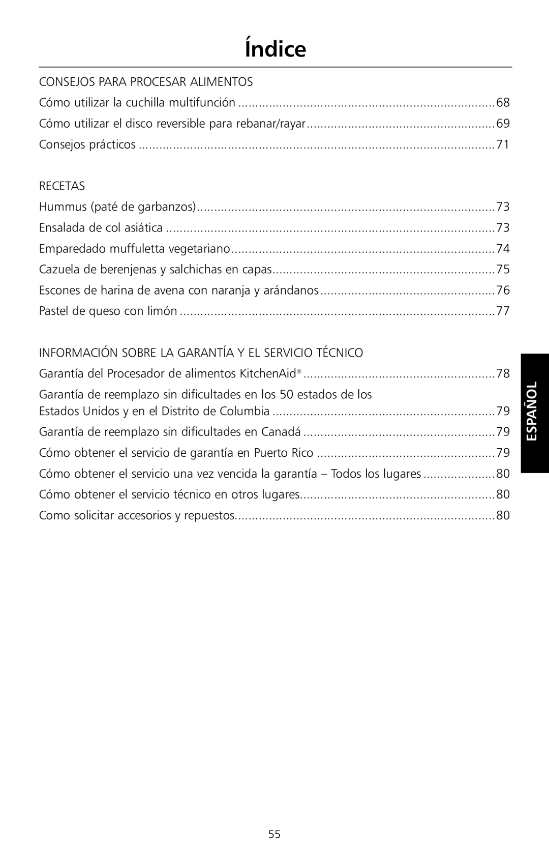 KitchenAid KFP720, KFP730, KFP710 Cómo utilizar la cuchilla multifunción, Consejos prácticos, Pastel de queso con limón 