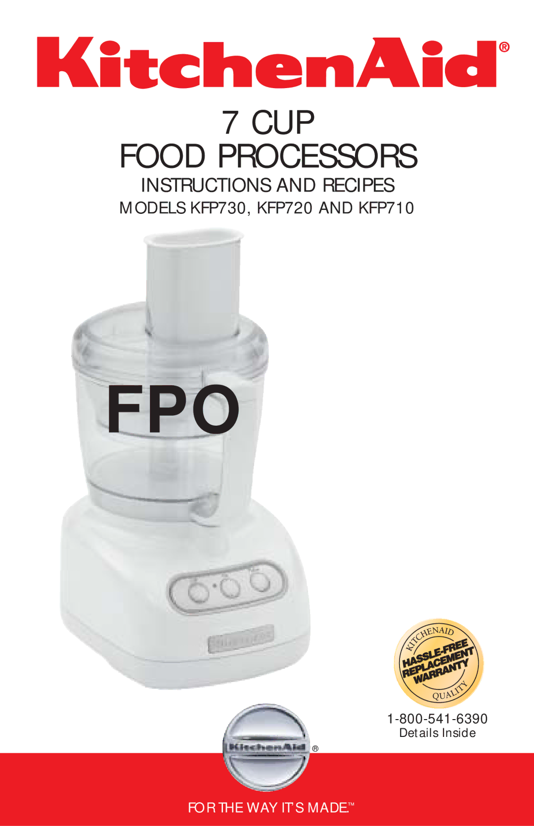 KitchenAid KFP720, KFP730, KFP710 manual Fpo 