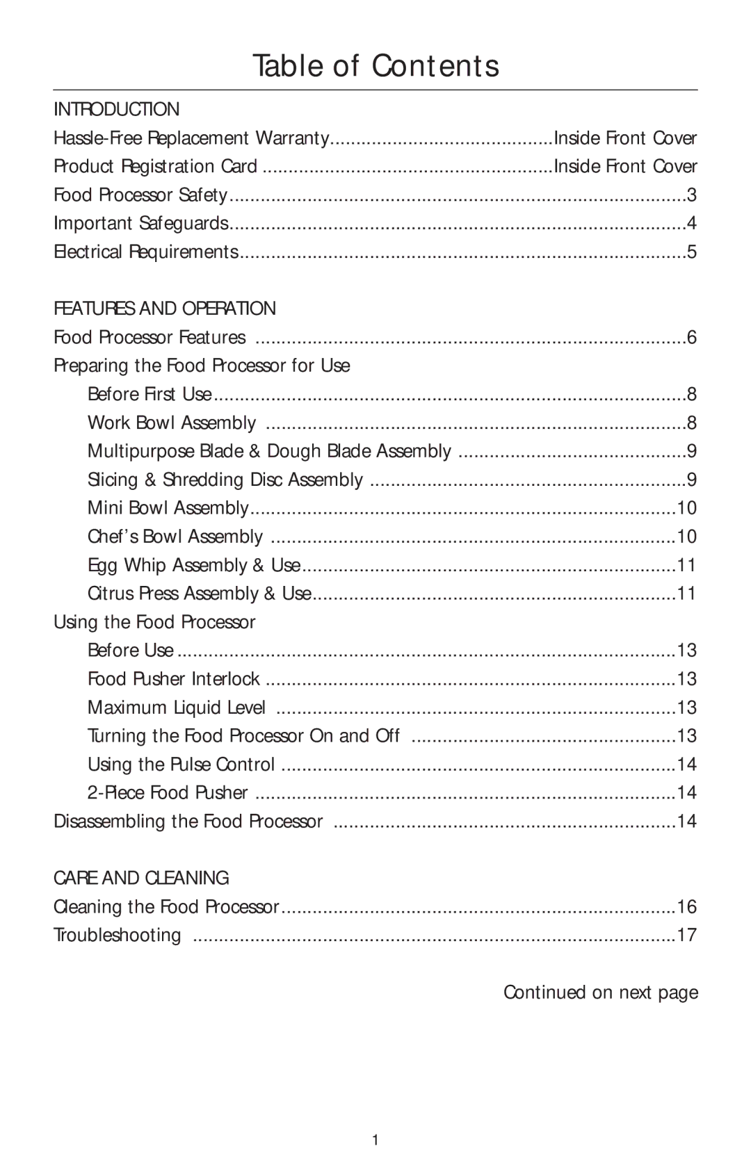 KitchenAid KFPW760, KFPM770 manual Table of Contents 