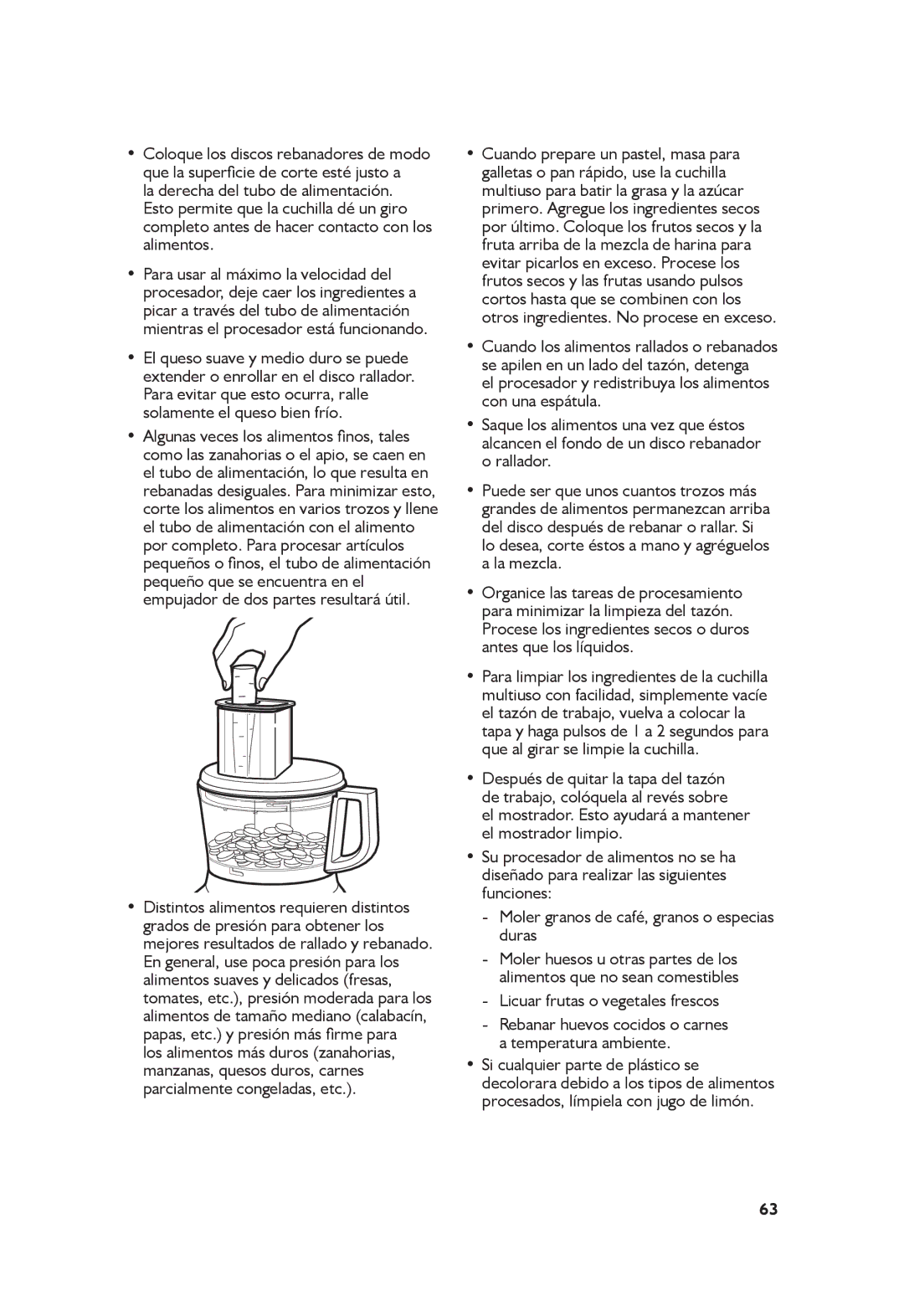 KitchenAid KFP0711, KFPO711CUO manual Licuar frutas o vegetales frescos 