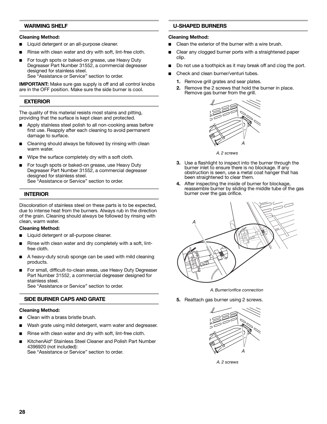 KitchenAid KBNS361T, KFRS271T, KFRS365T, KFRS361T, KBNS271T installation instructions Warming Shelf 