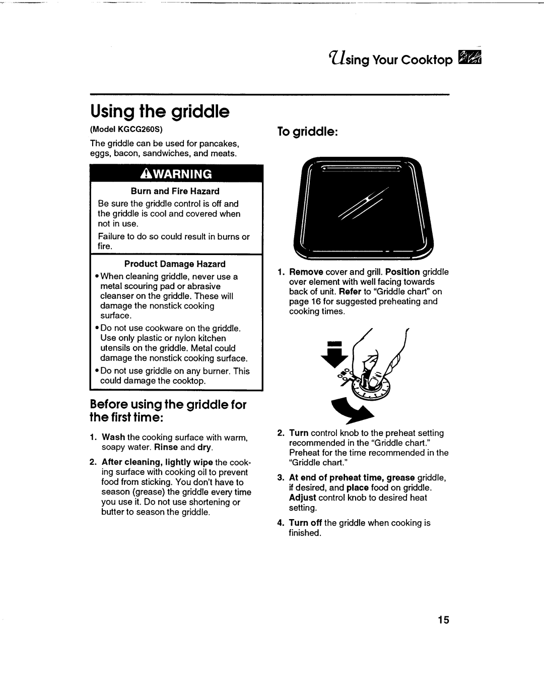 KitchenAid KGCS100S manual 