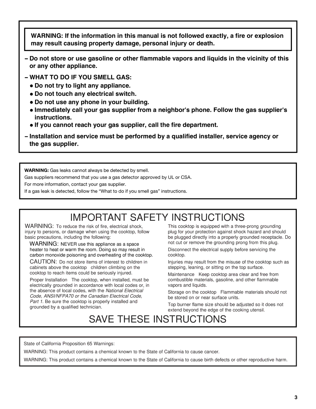 KitchenAid KGCU483, KGCU62, KGCU482, KGCU467, KGCU484, W10190547A, KGCU407, KGCU463 manual Important Safety Instructions 