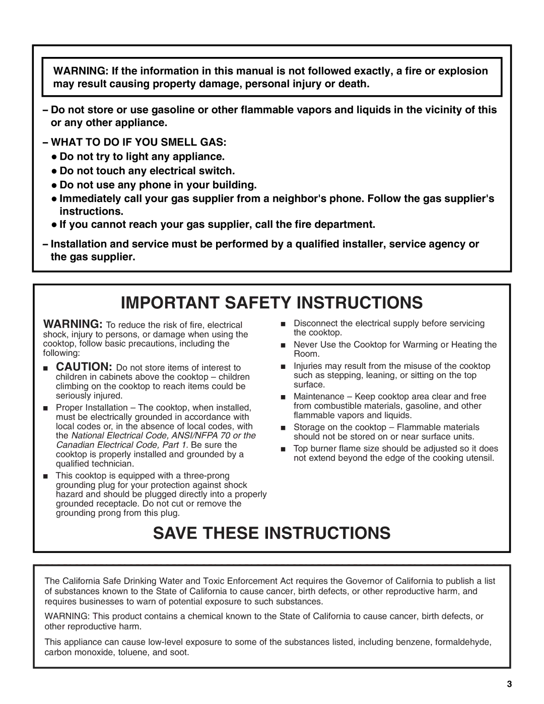 KitchenAid KGCS105, KGCV566, KGCC505, KGCC566, KGCR055, KGCT055, KGCS127, KGCS166 manual Important Safety Instructions 