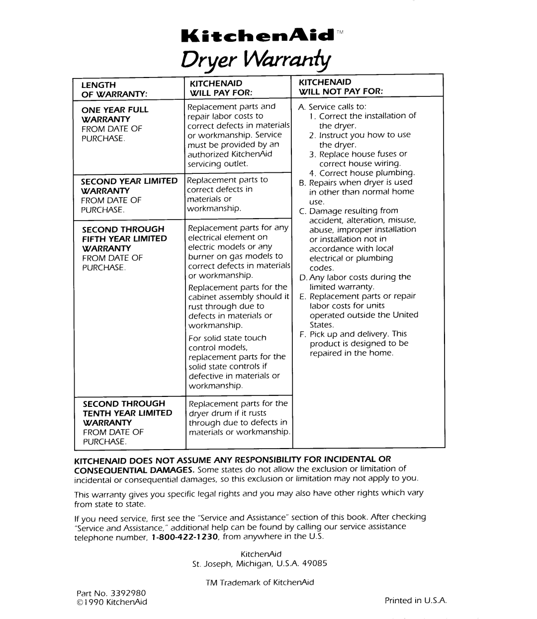 KitchenAid KGYE664W, KEYE664W manual 