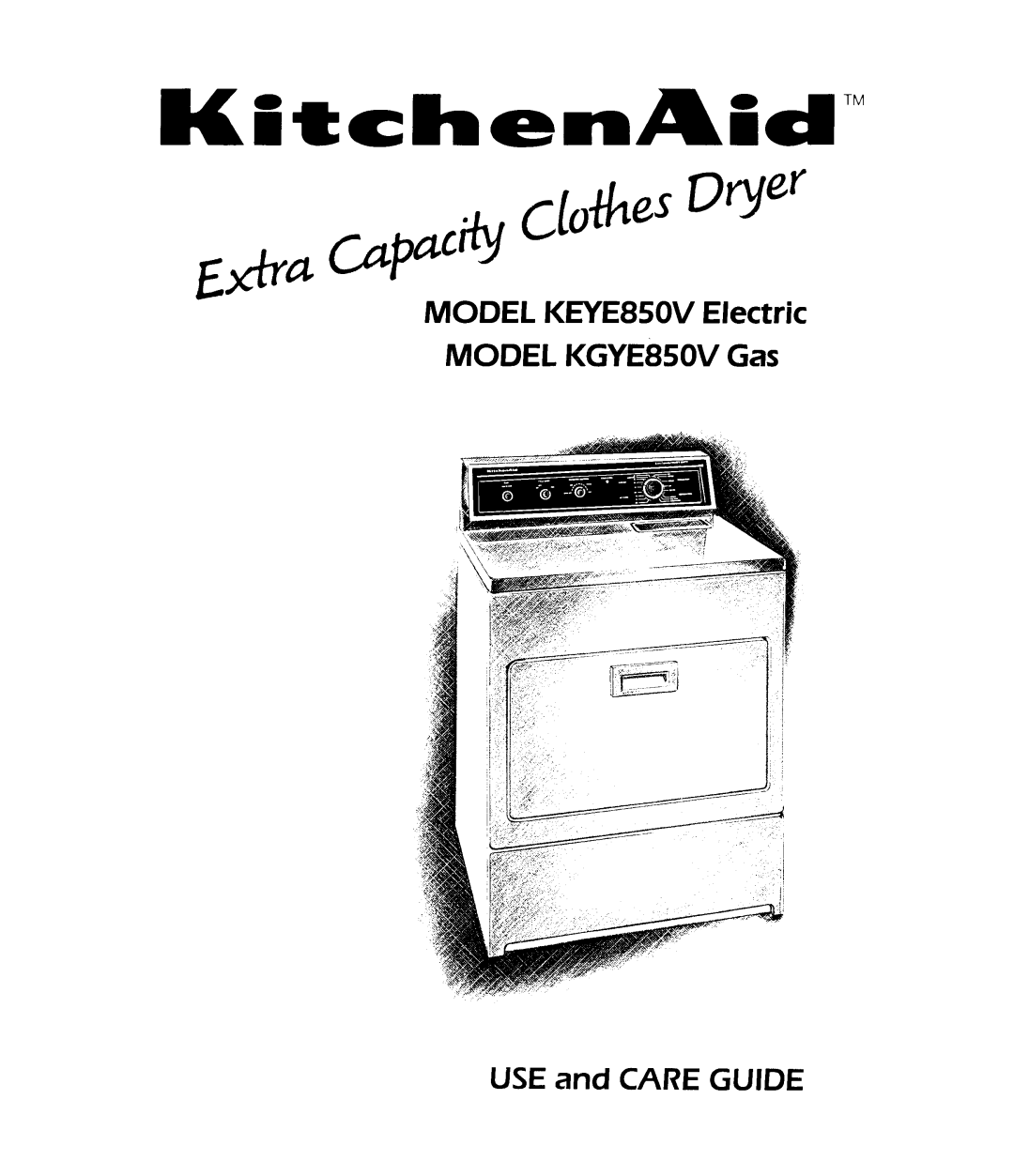 KitchenAid KGYE850V Gas, KEYE850V Electric manual 