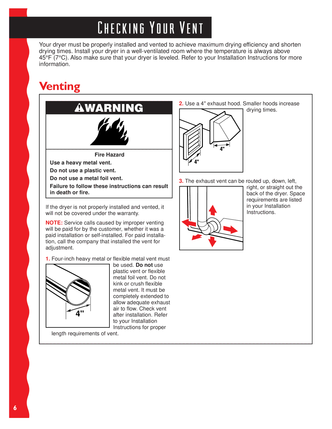 KitchenAid KEYS777E, KGYS677E, KGYS777E, KEYS677E warranty E c k i n g Y o u r V e n t, Venting 