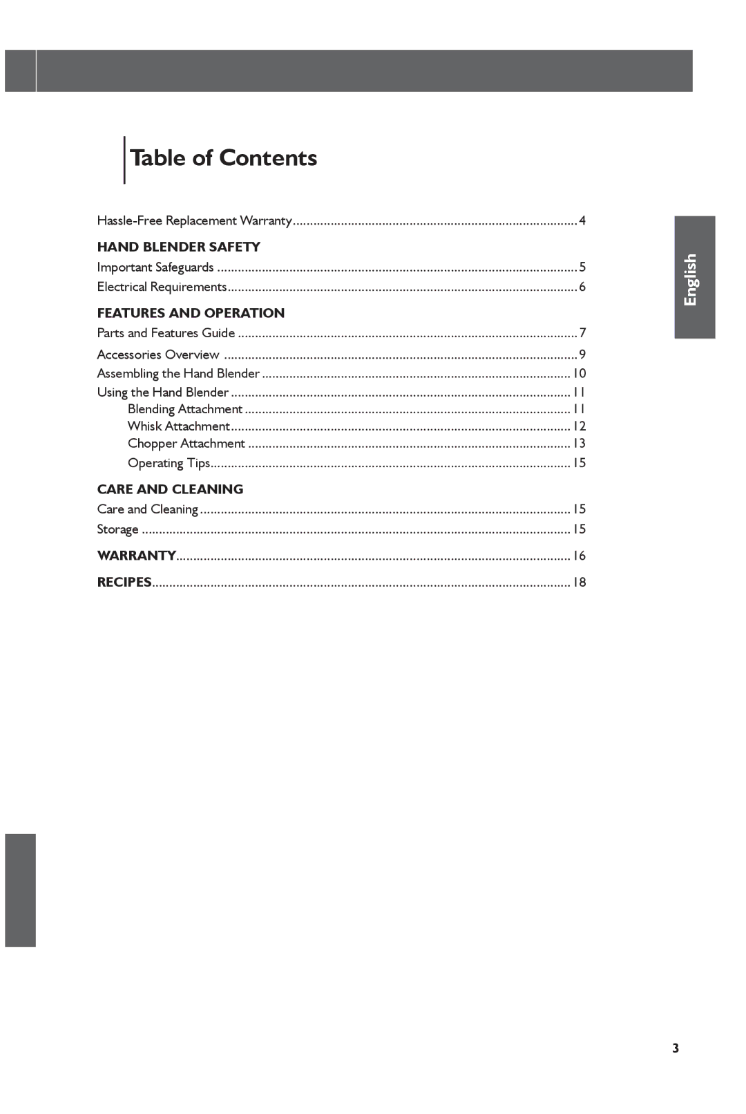 KitchenAid KHB1231, KHB2351 manual Table of Contents 