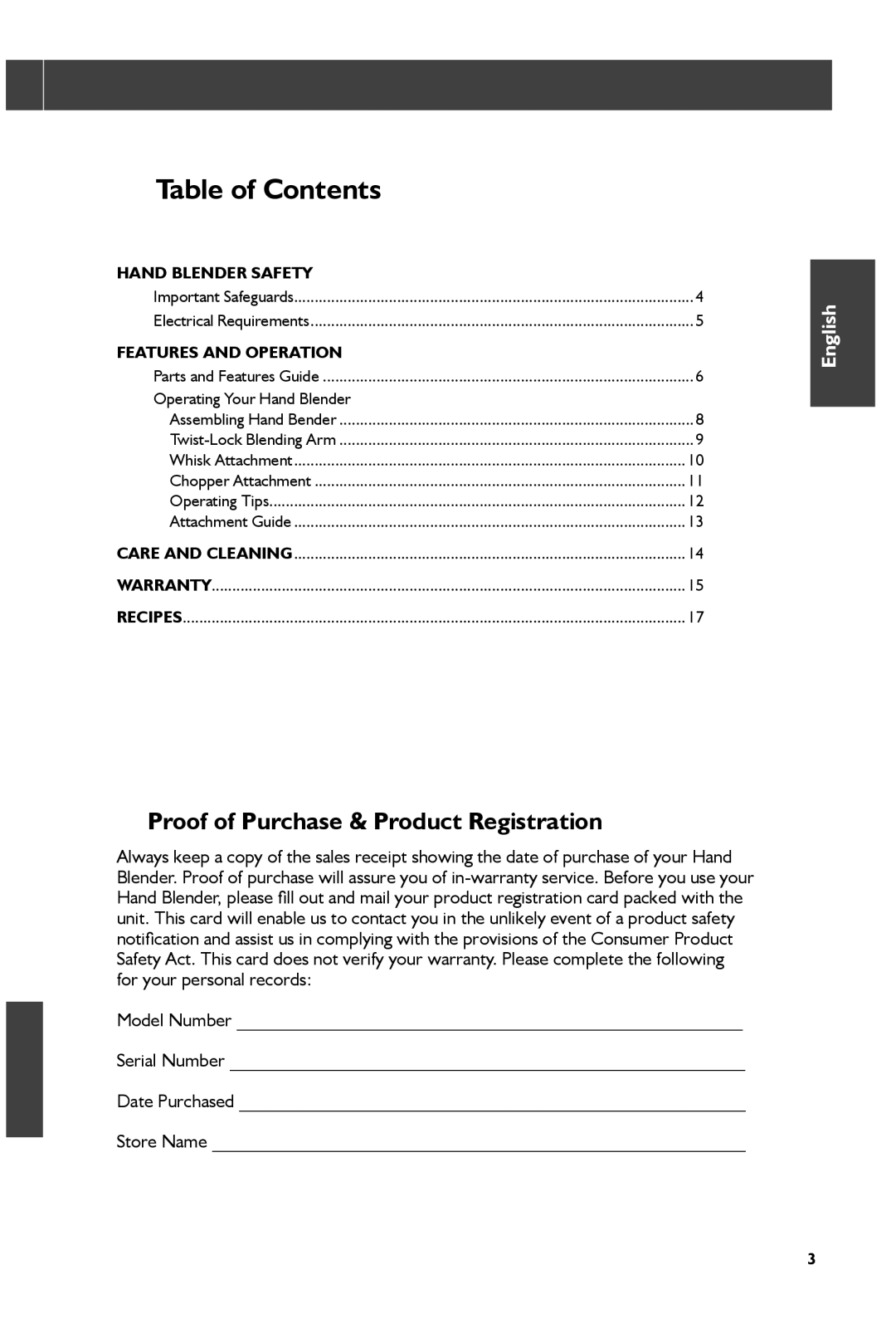 KitchenAid KHB2561CU, KHB2561OB manual Table of Contents 