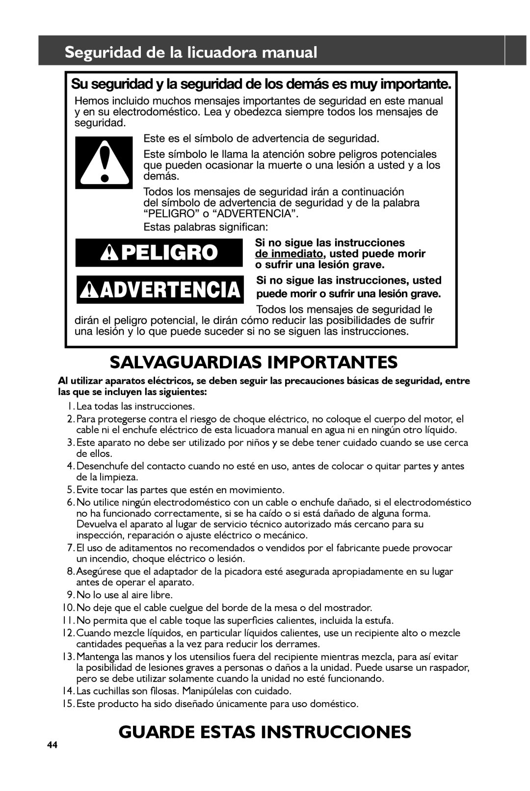 KitchenAid KHB2561CU, KHB2561OB Seguridad de la licuadora manual, Lea todas las instrucciones 