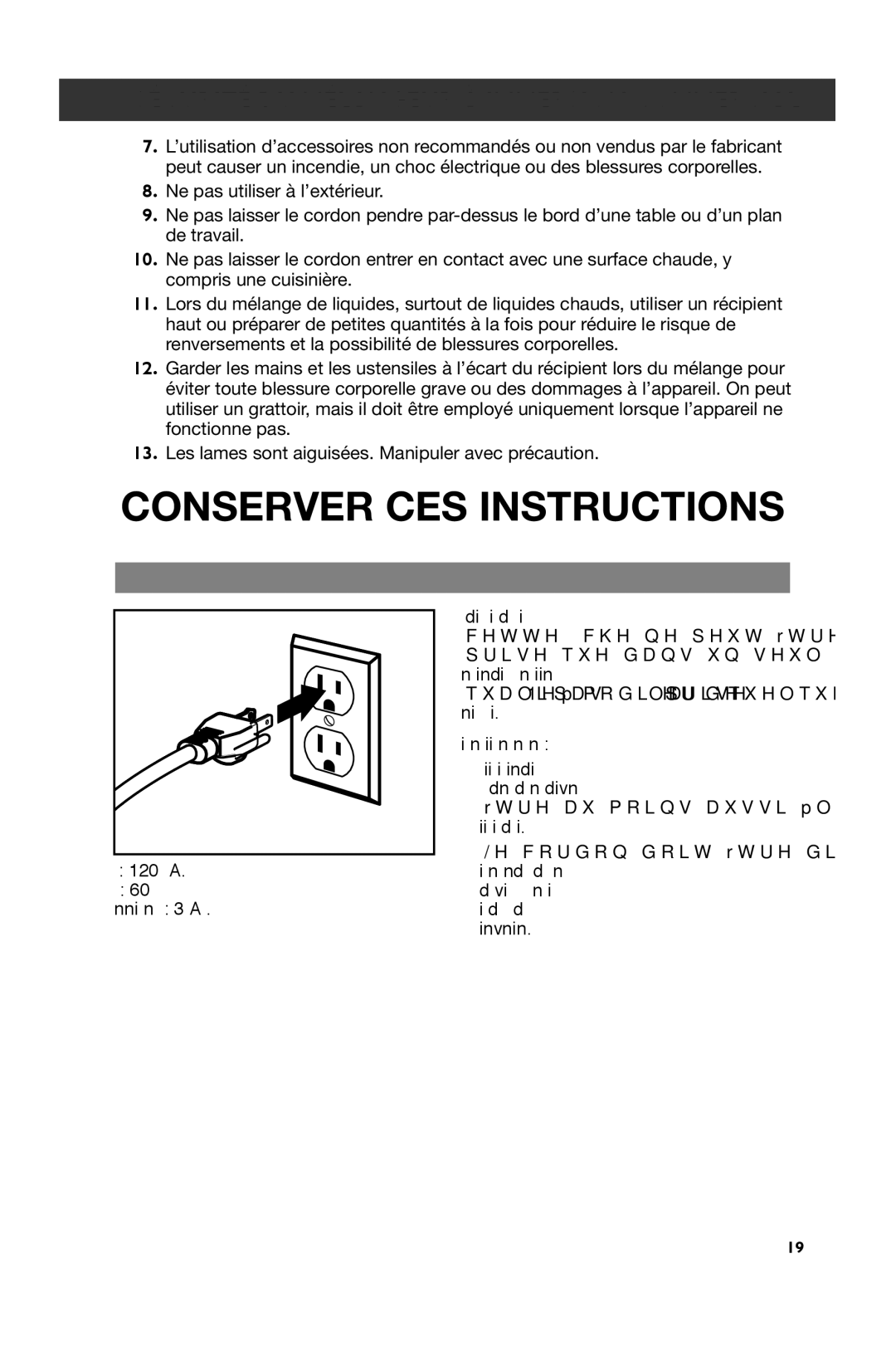 KitchenAid KHBC210, KHBC212, KHBC208 manual Spécifications électriques 