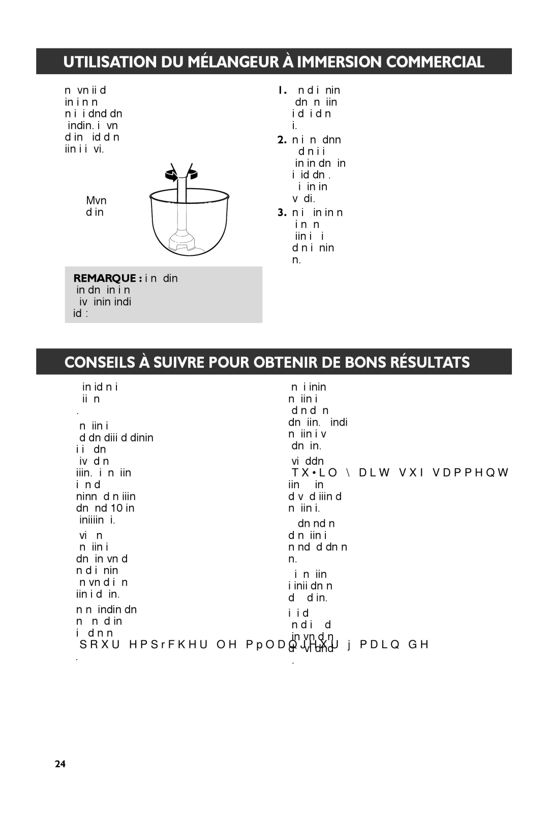 KitchenAid KHBC212, KHBC210, KHBC208 manual Conseils À Suivre Pour Obtenir DE Bons Résultats, Mouvement du poignet 