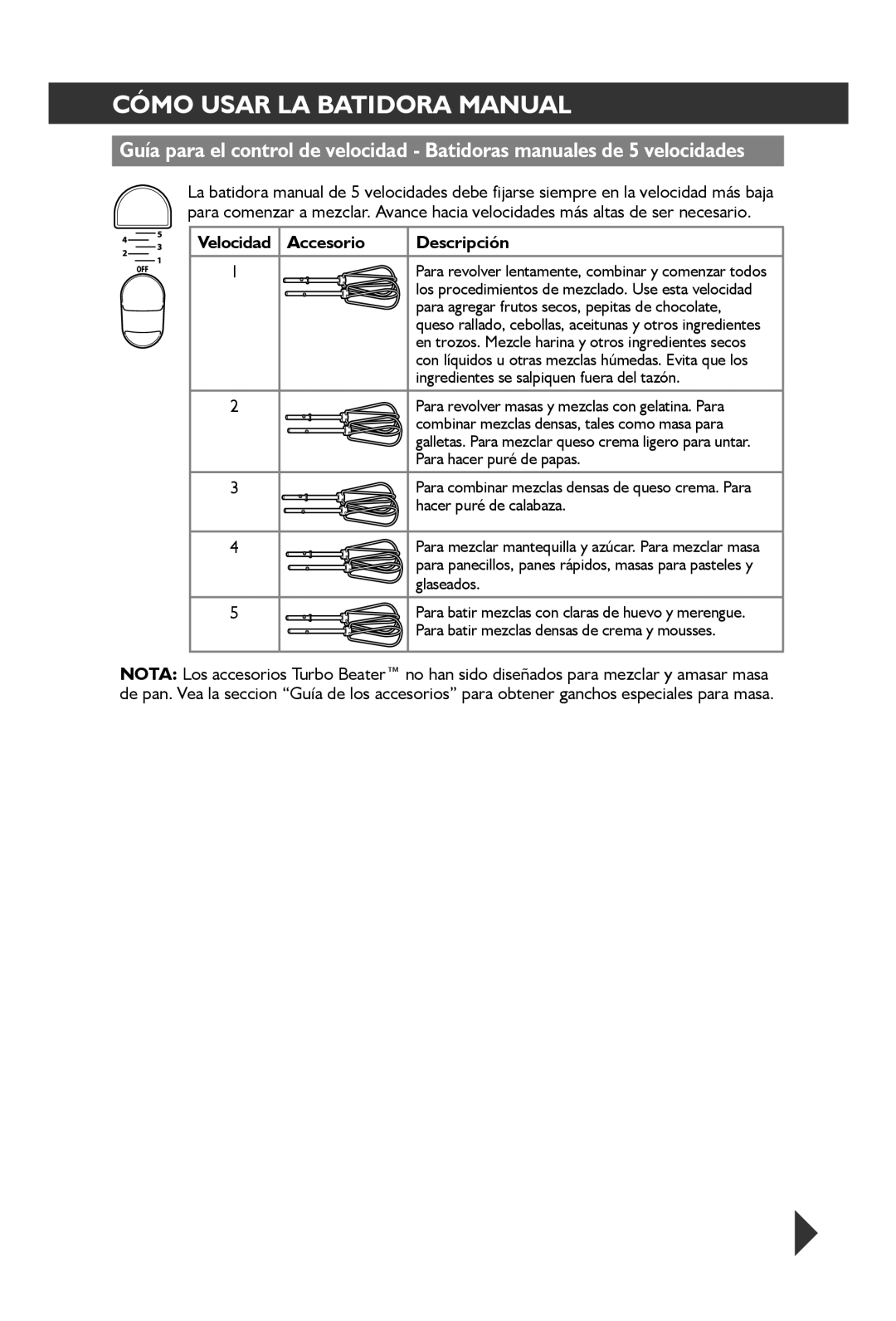 KitchenAid KHM31 manual Combinar mezclas densas, tales como masa para, Para hacer puré de papas, Hacer puré de calabaza 