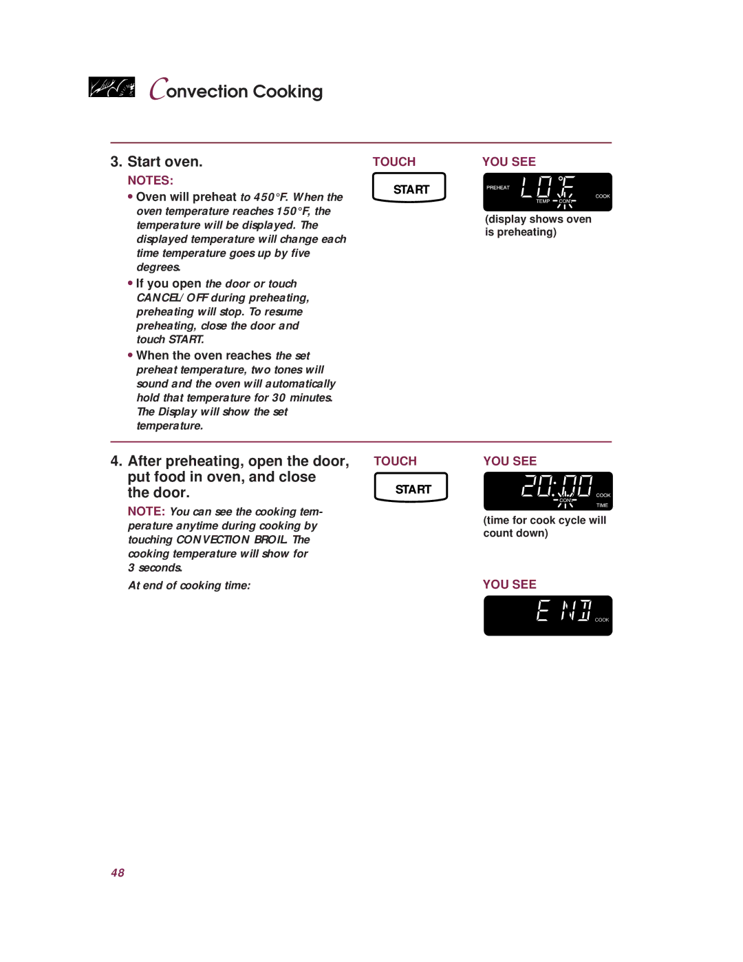 KitchenAid KHMC107E warranty Touch YOU see Start 