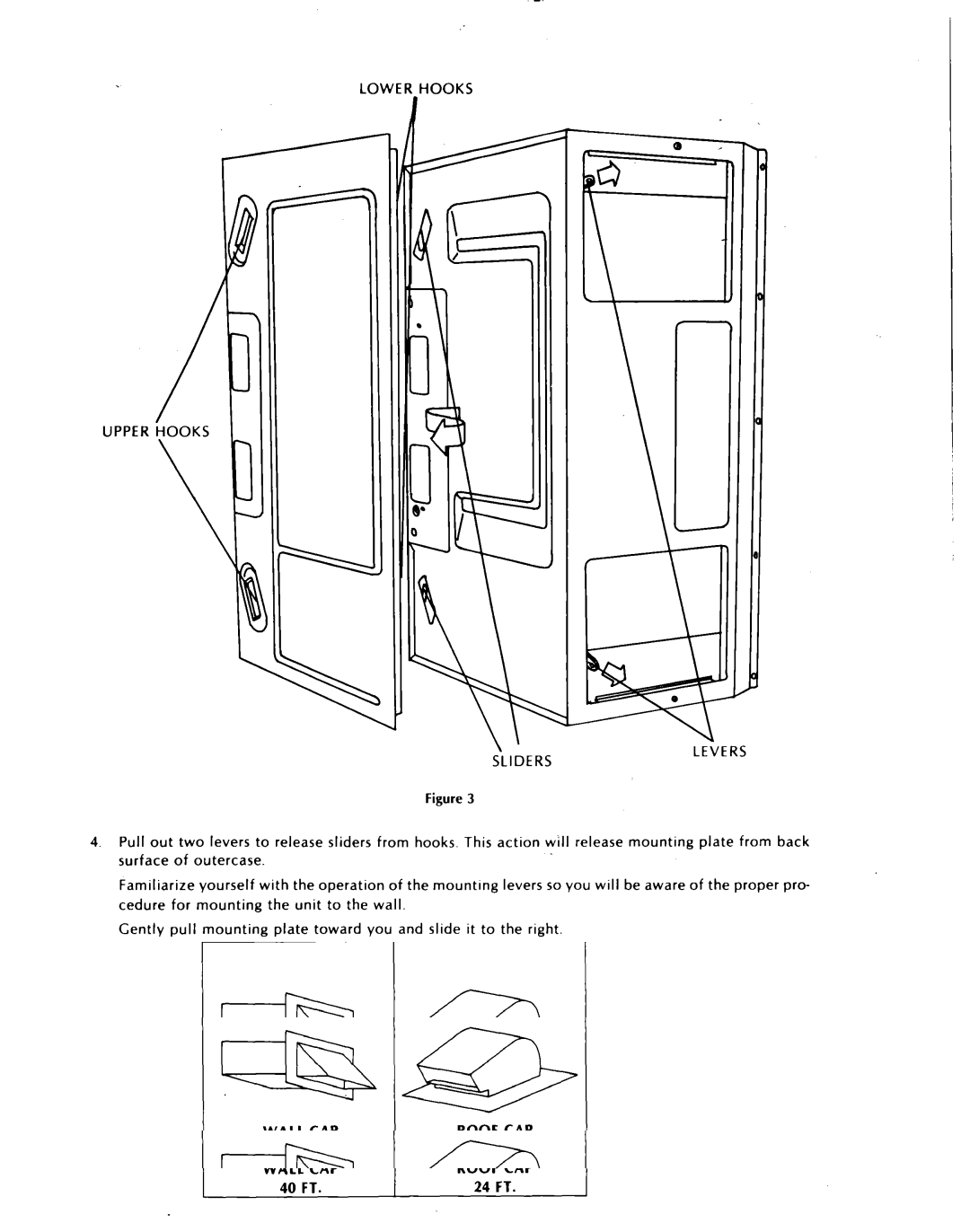 KitchenAid KHMS 105, KHMS 106 installation instructions Lower Hooks Levers Sliders 