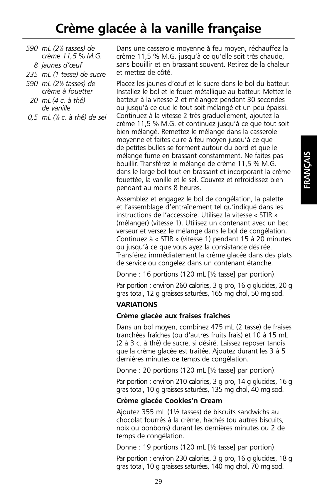 KitchenAid KICA manual Français 