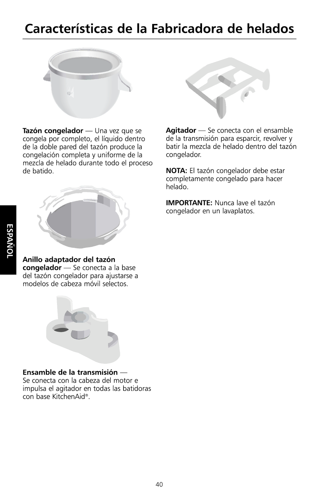 KitchenAid KICA manual Español 