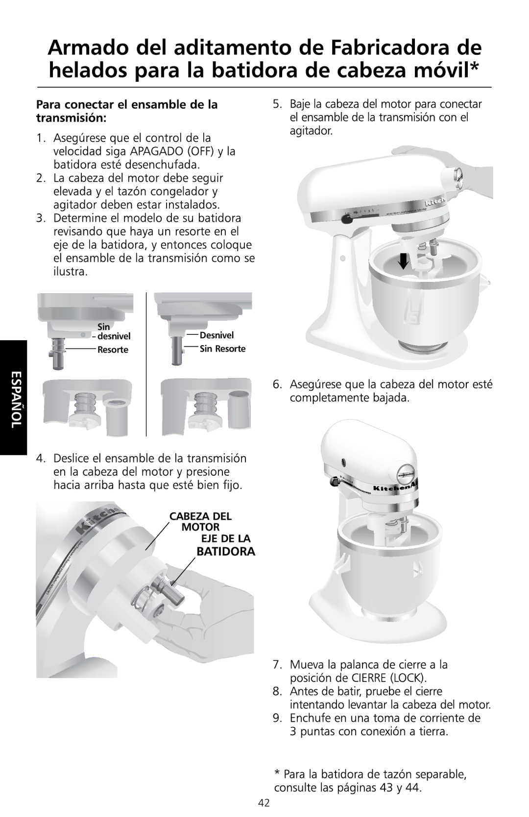 KitchenAid KICA manual Resorte 