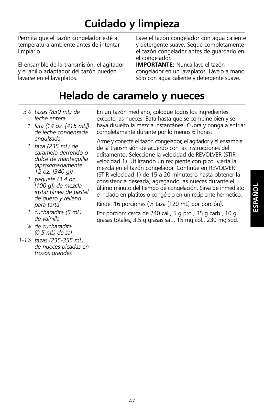 KitchenAid KICA manual Español 