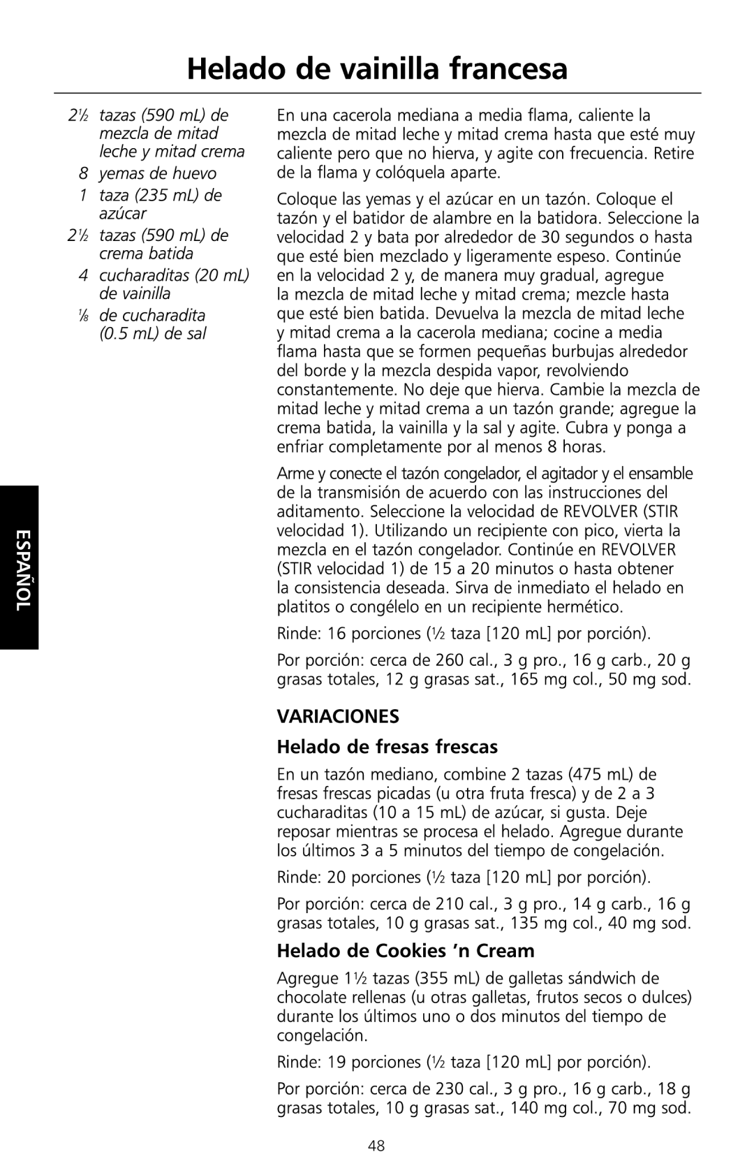 KitchenAid KICA manual Español 