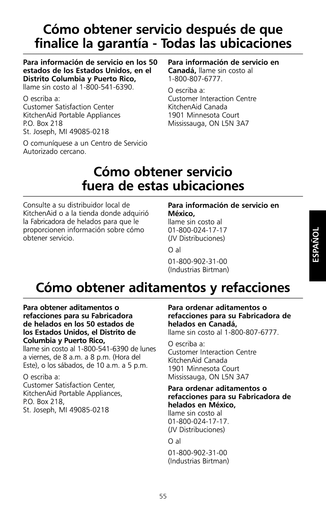 KitchenAid KICA manual Español 