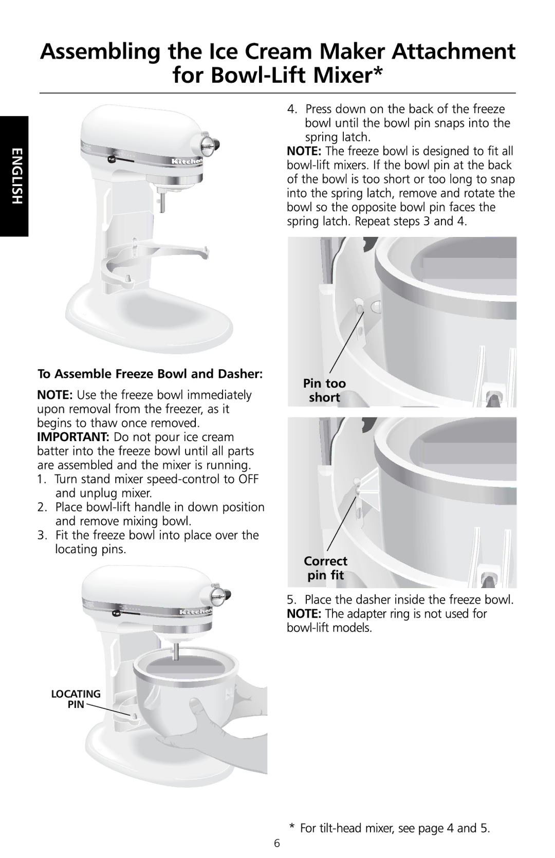 KitchenAid KICA manual Locating PIN 