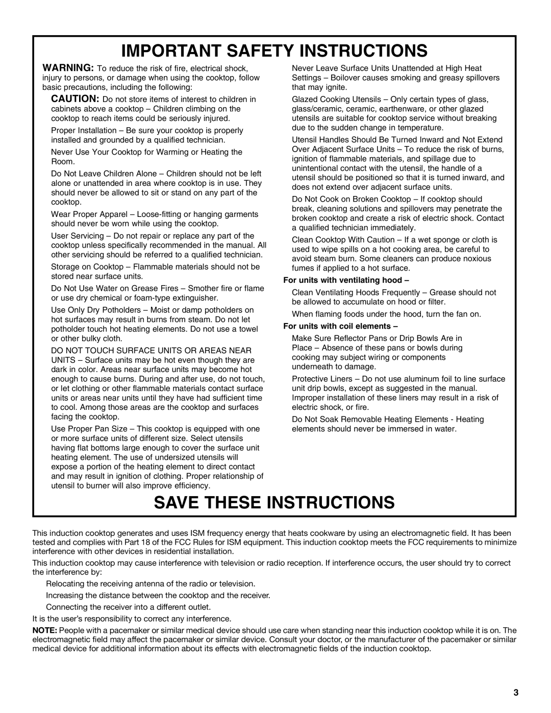 KitchenAid KICU509, KICU569, KICU500 manual Important Safety Instructions 