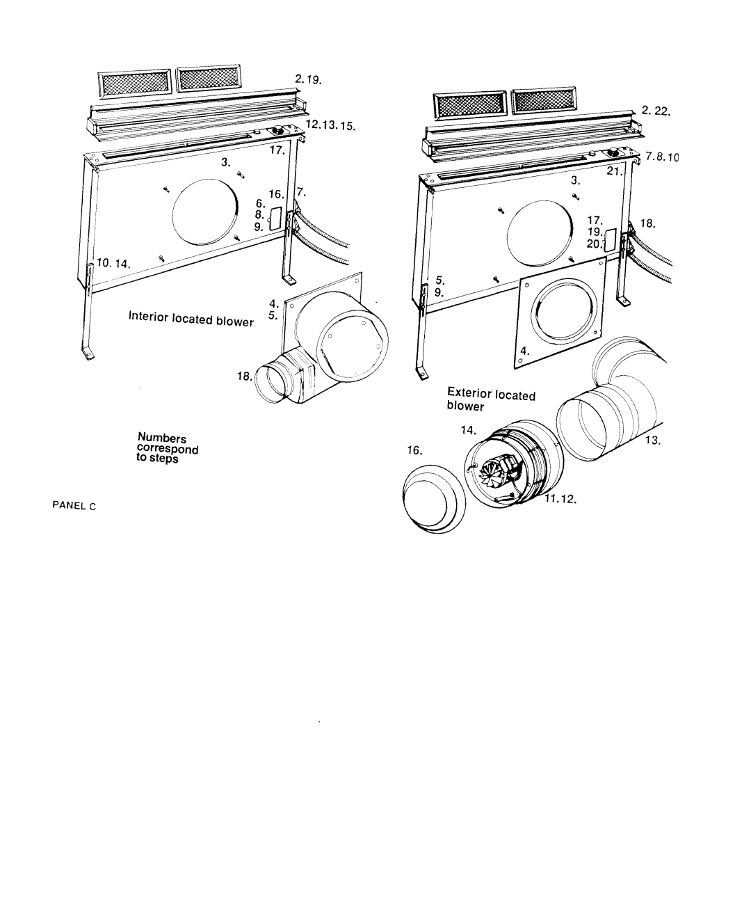 KitchenAid KPED890T, KIVDEIOOTOB, KIVD860TOB, KPID850T installation instructions Lnkrior located blower 