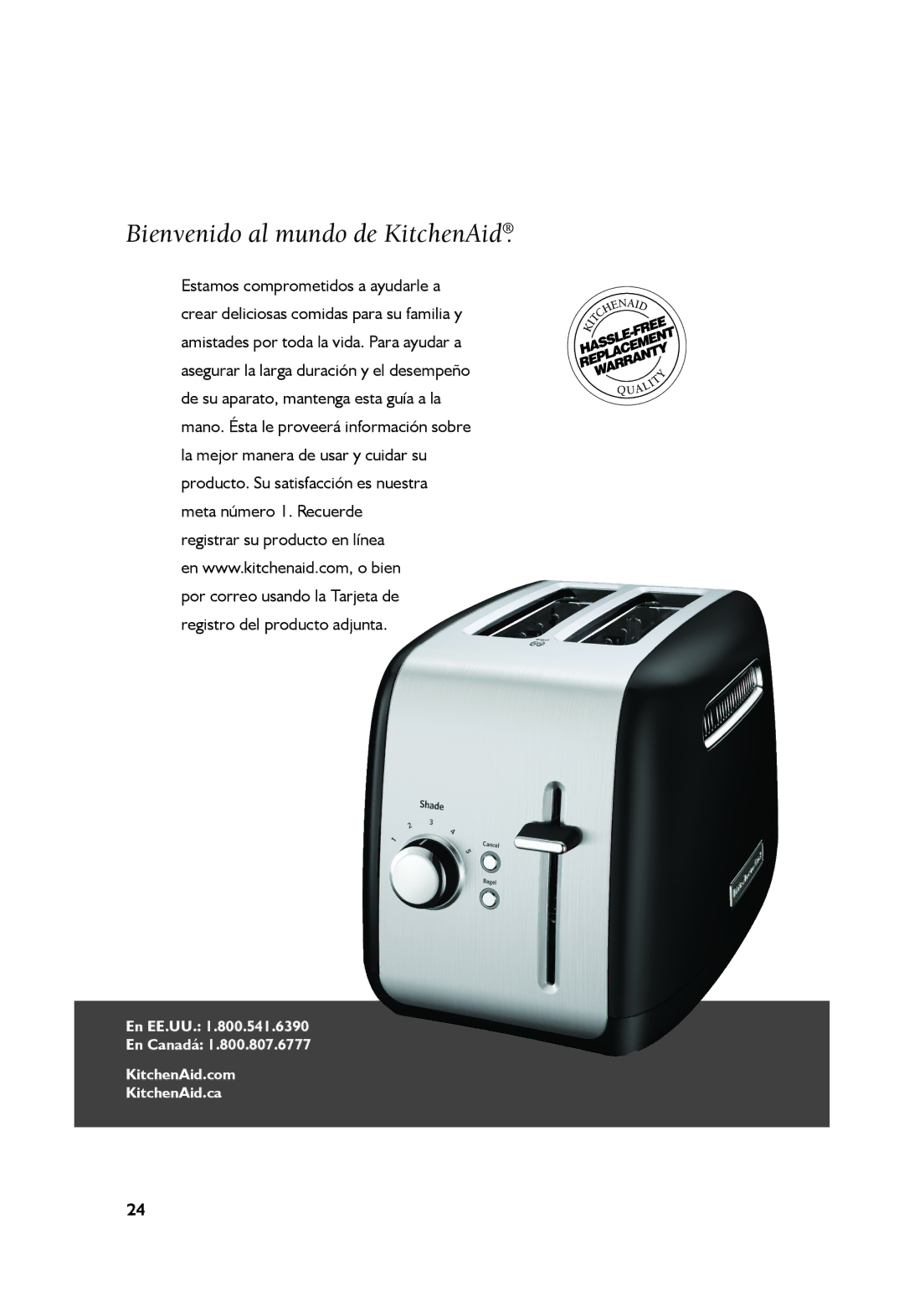 KitchenAid KMT4115, KMT2115 manual Bienvenido al mundo de KitchenAid 