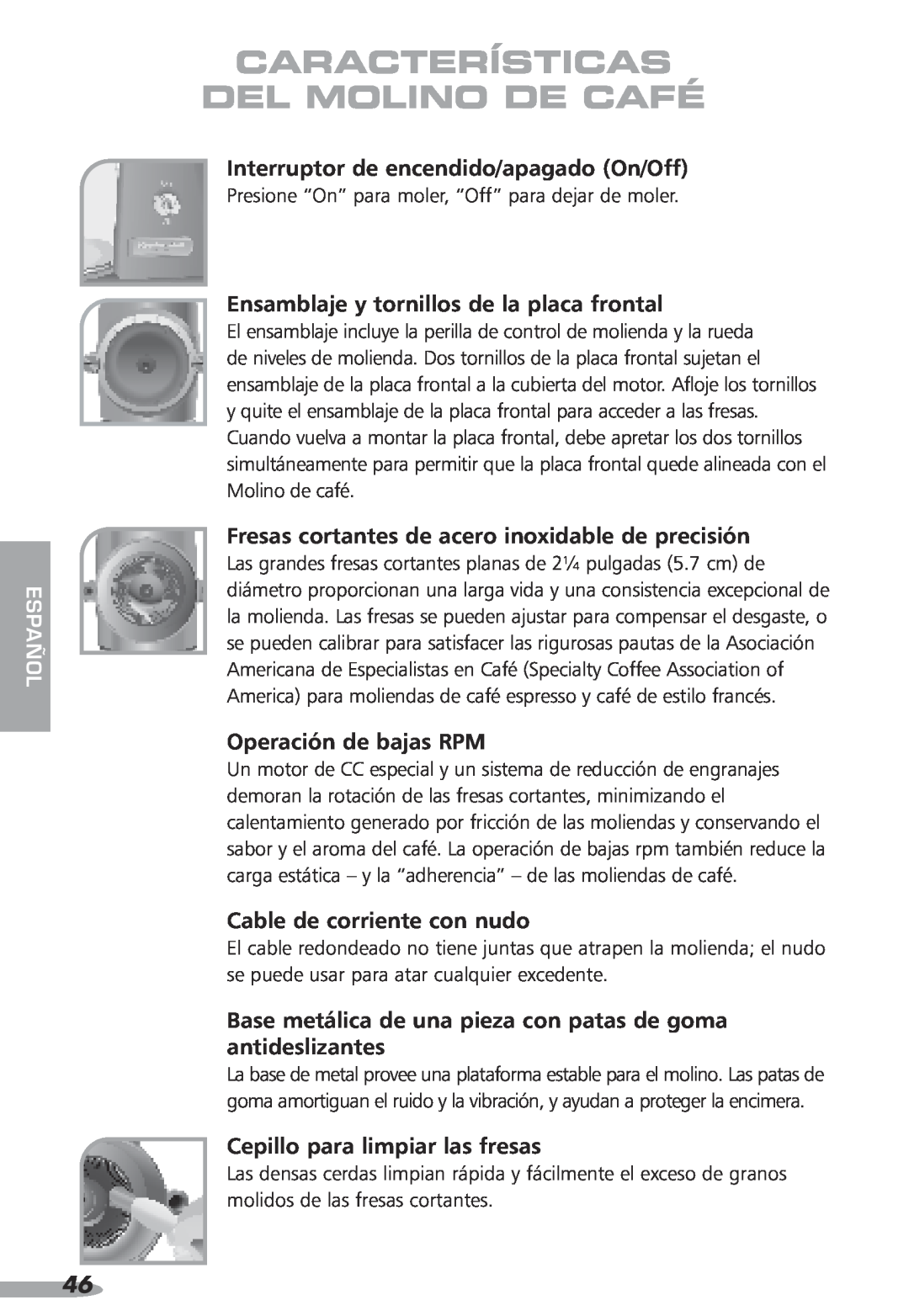 KitchenAid KPCG100, 87 Interruptor de encendido/apagado On/Off, Ensamblaje y tornillos de la placa frontal, español 