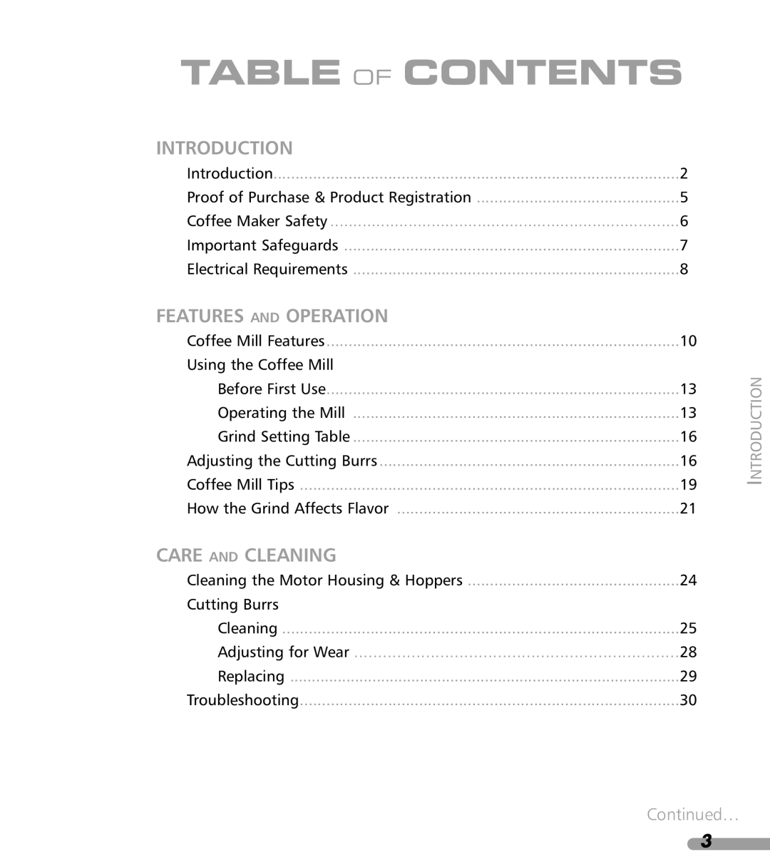 KitchenAid KPCG100 manual Table of Contents 