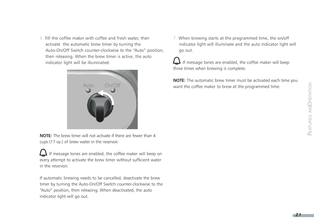 KitchenAid KPCM050 manual Features and Operation 