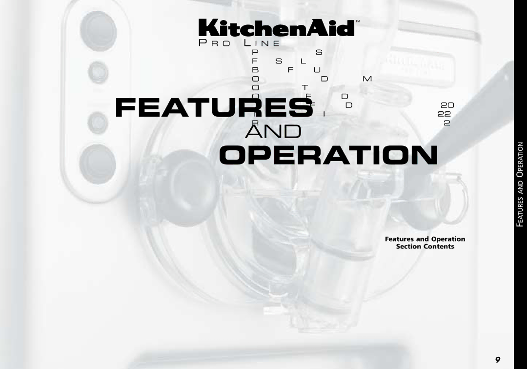 KitchenAid 165, KPFD200, Frozen Dessert Maker manual Features Operation 