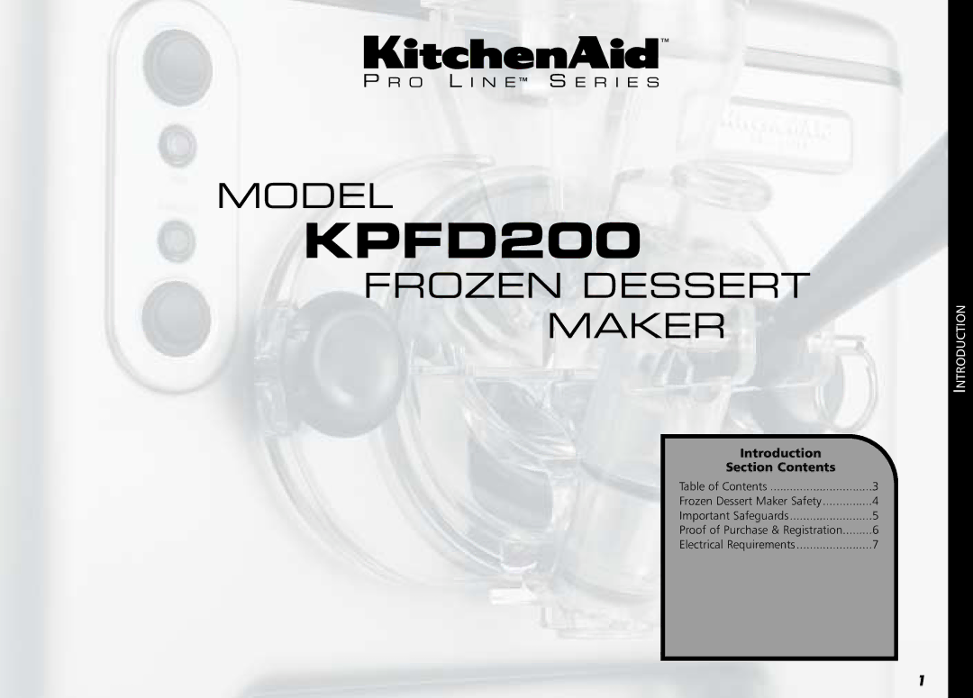 KitchenAid KPFD200 manual 