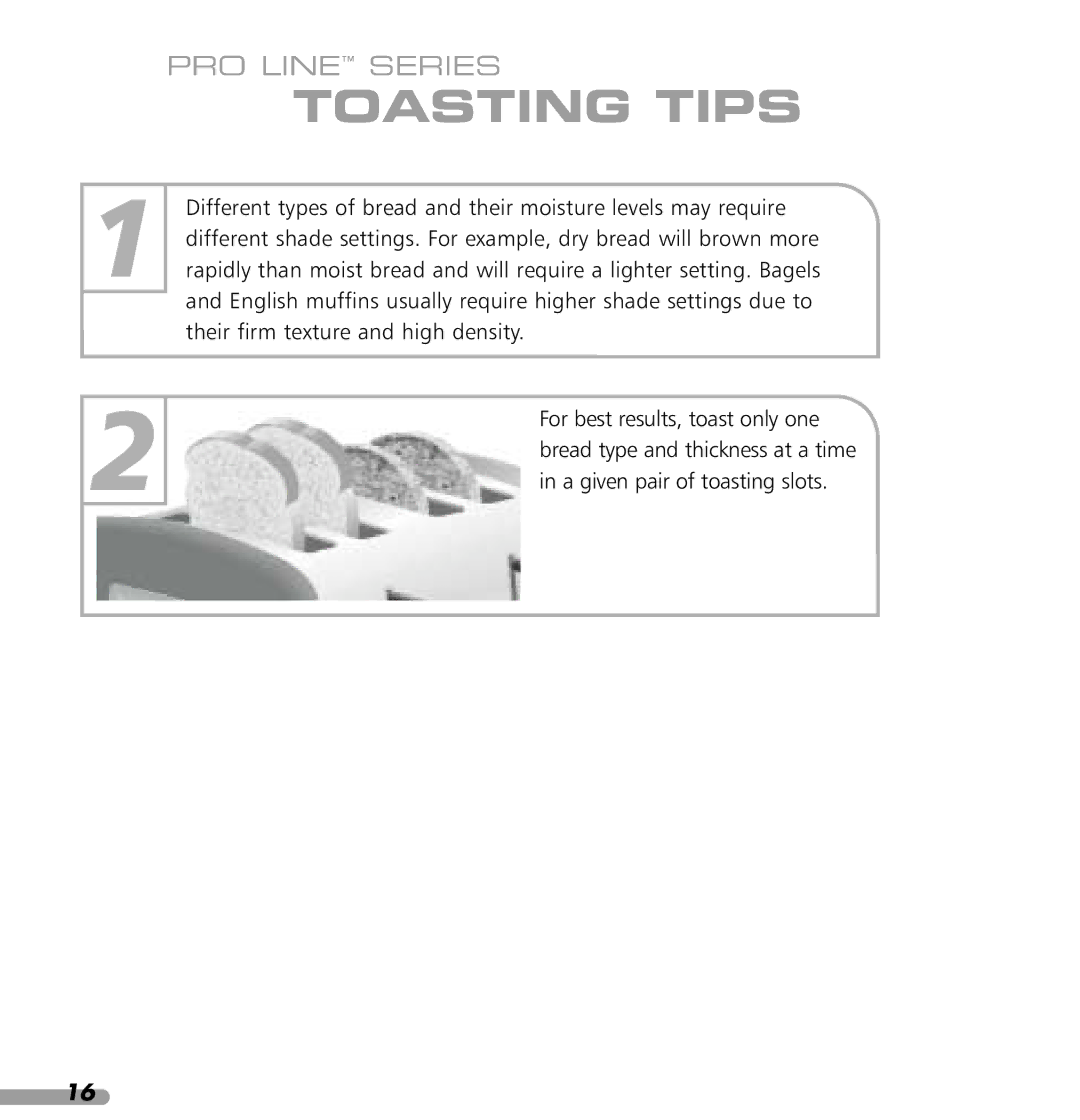 KitchenAid KPTT780, KPTT890 manual Toasting Tips 