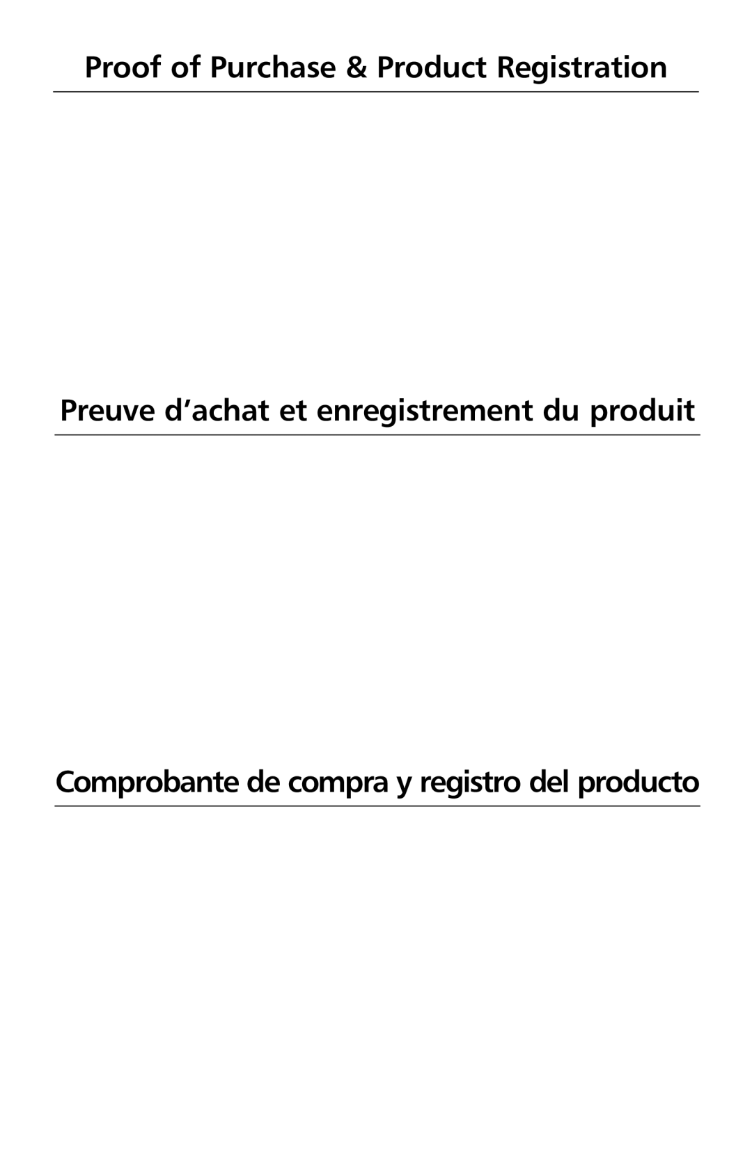 KitchenAid KS8354 manual Proof of Purchase & Product Registration, Preuve d’achat et enregistrement du produit 