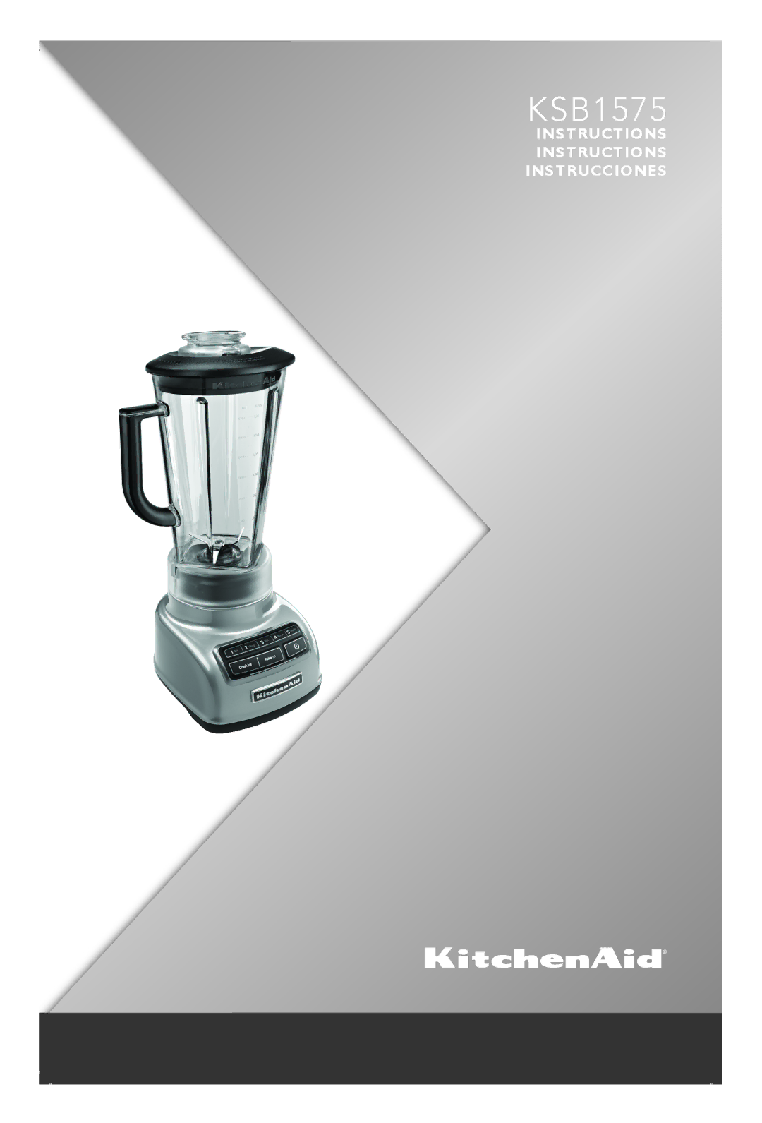 KitchenAid KSB1575 manual 