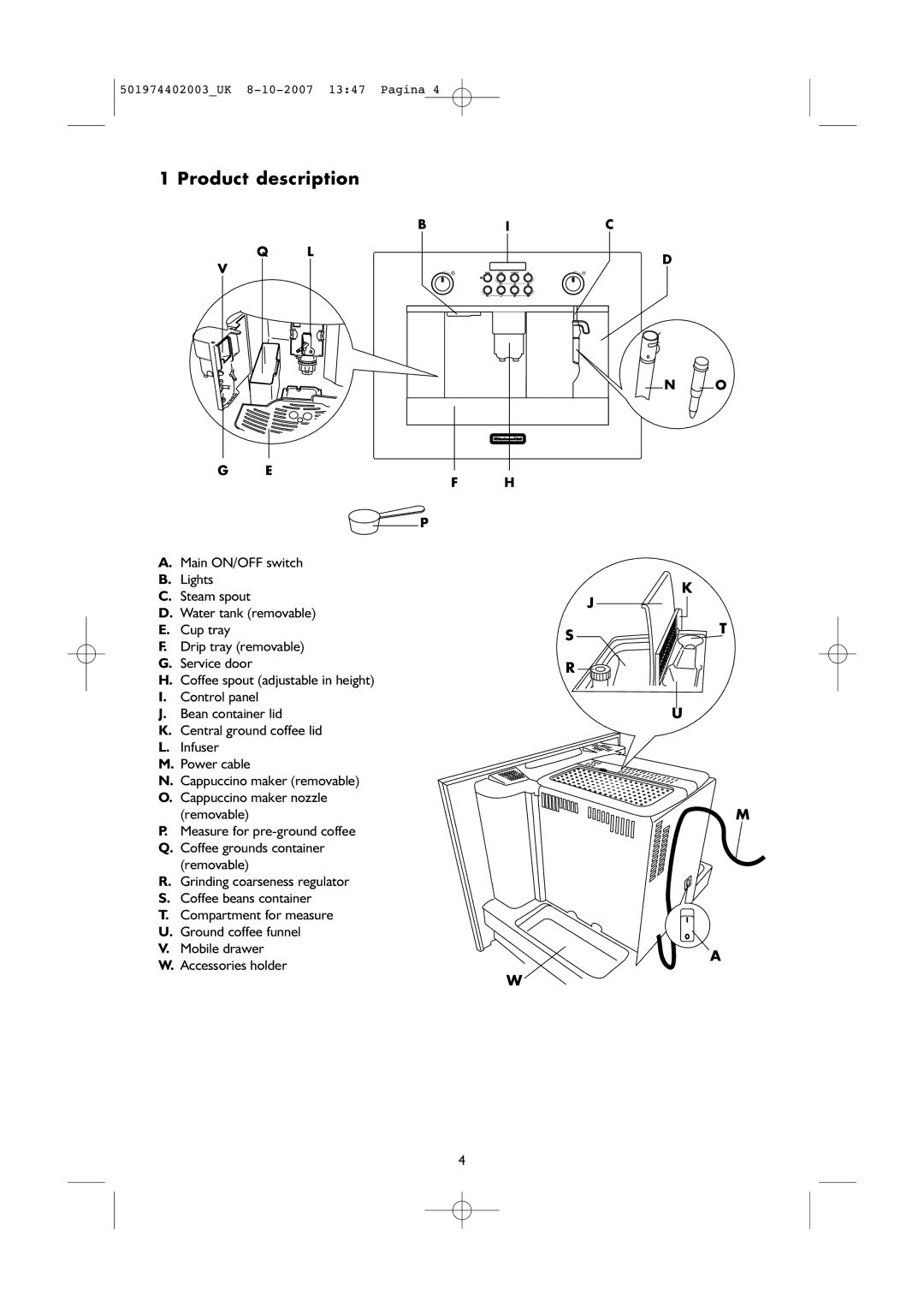 KitchenAid KSCX 3610 manual Product description 