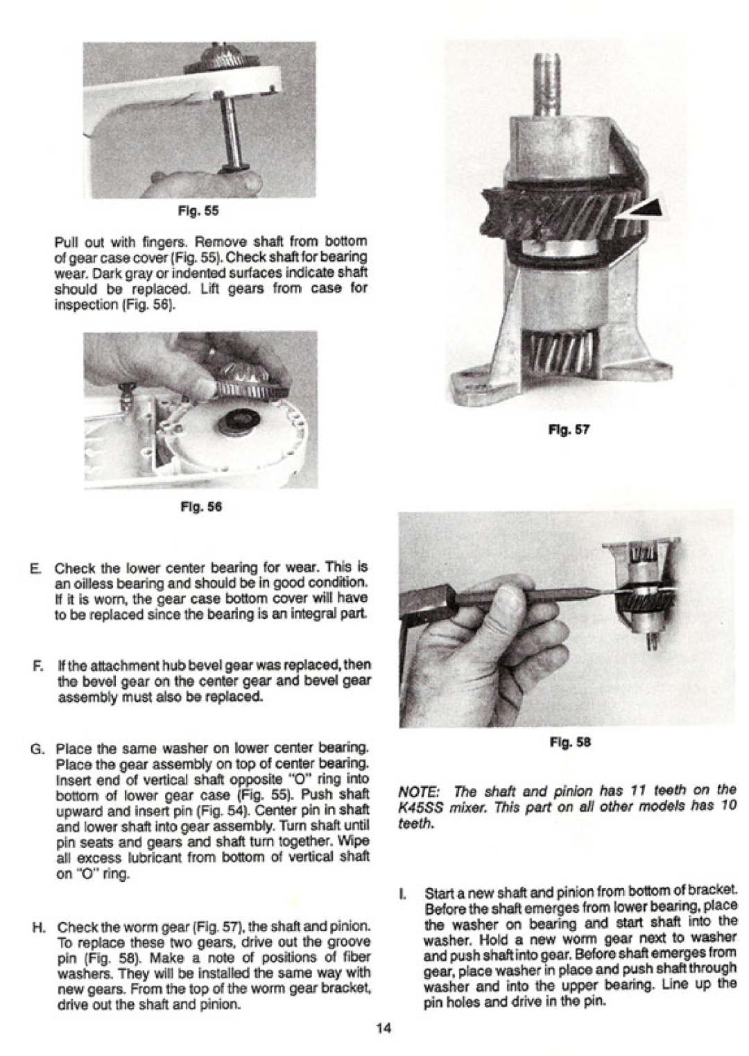 KitchenAid K5SS, KSMc50, KSM90, K45SS manual 